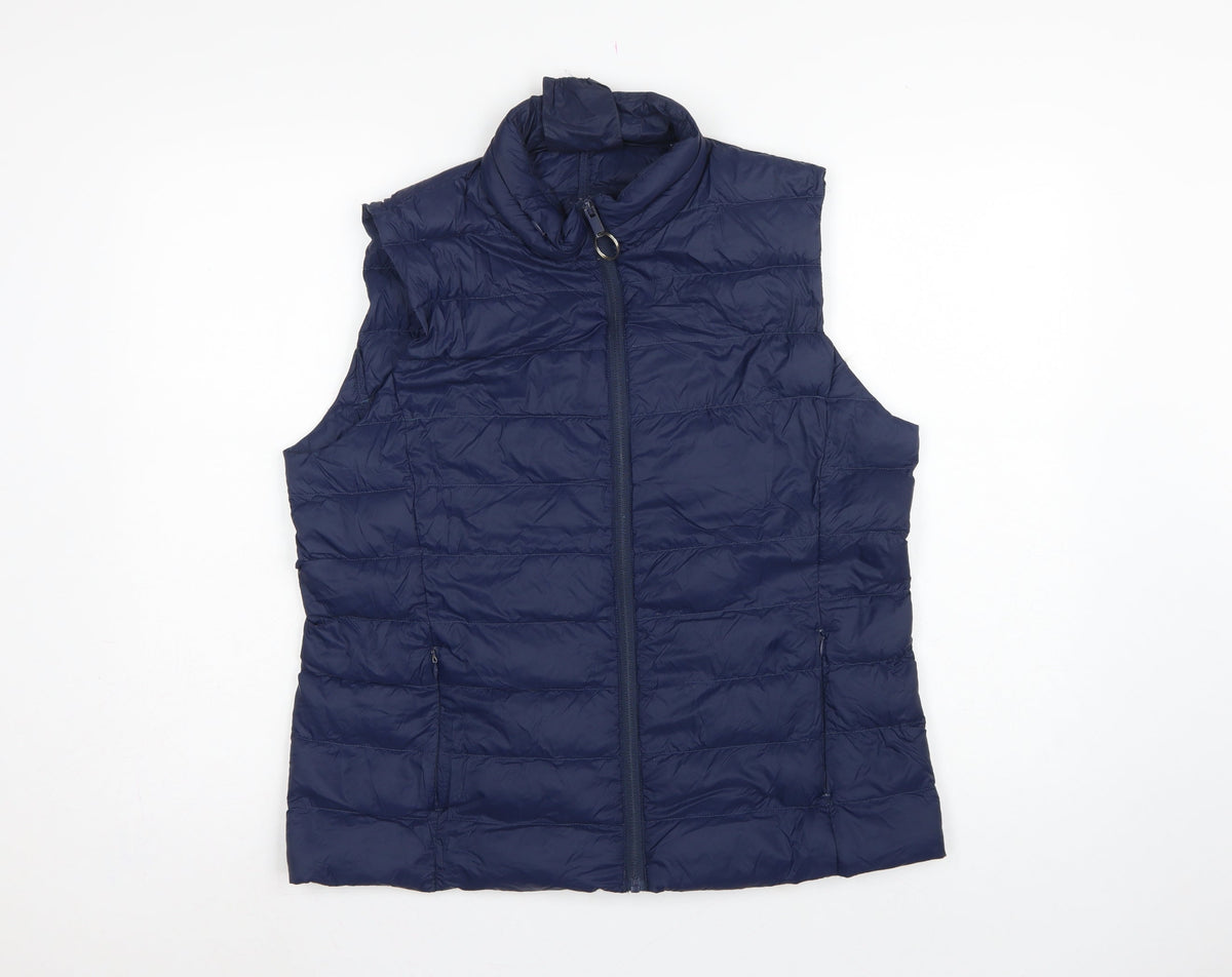 Marks & Spencer Women’s Blue UK 14 Quilted Down Puffer Gilet