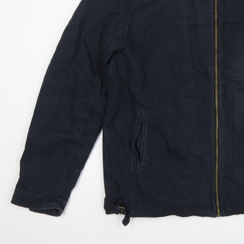 Additional view of Ringspun Men’s Blue XL Hostrup Military Jacket Full Zip Cotton