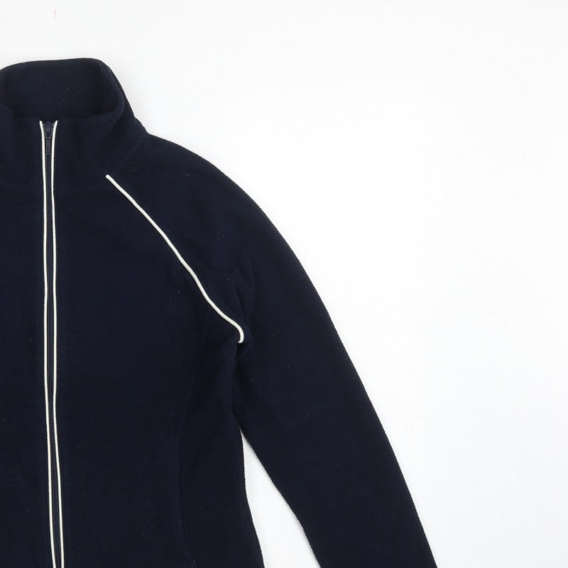 Next Women’s Blue Fleece Full Zip Jacket UK 18 Collared