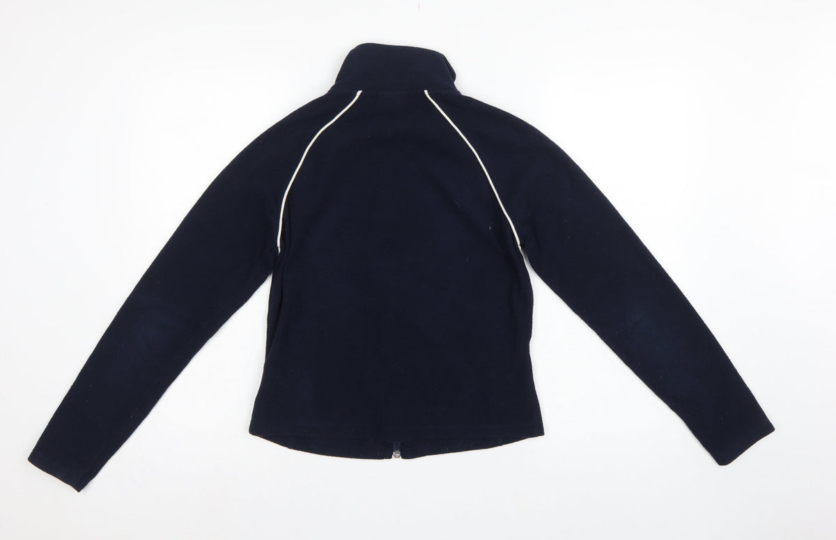 Next Women’s Blue Fleece Full Zip Jacket UK 18 Collared