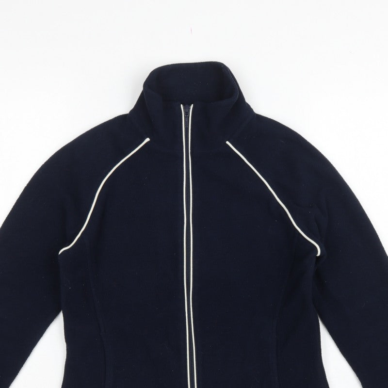 Next Women’s Blue Fleece Full Zip Jacket UK 18 Collared