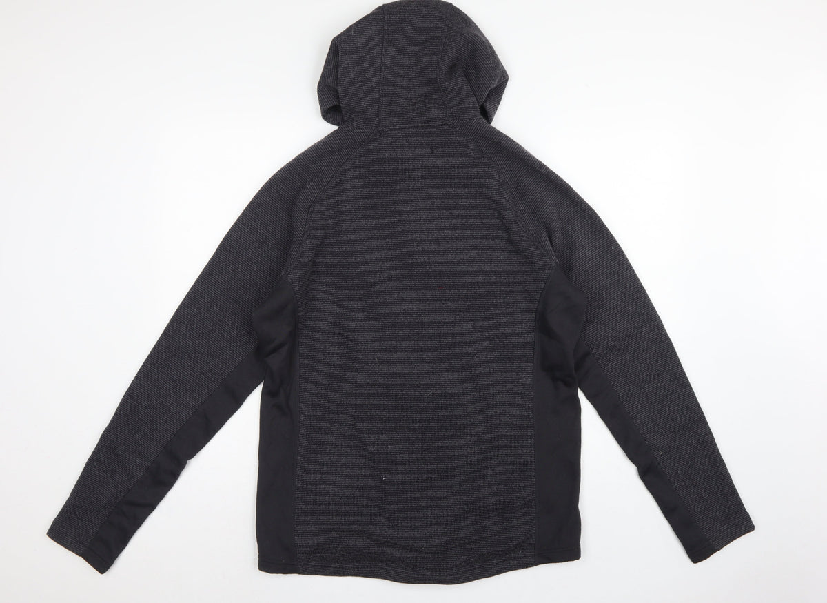 Peter Storm Men Grey M Hooded Full Zip Fleece Outdoor Jacket