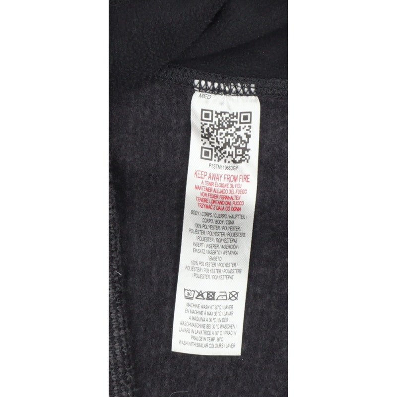 Peter Storm Men Grey M Hooded Full Zip Fleece Outdoor Jacket