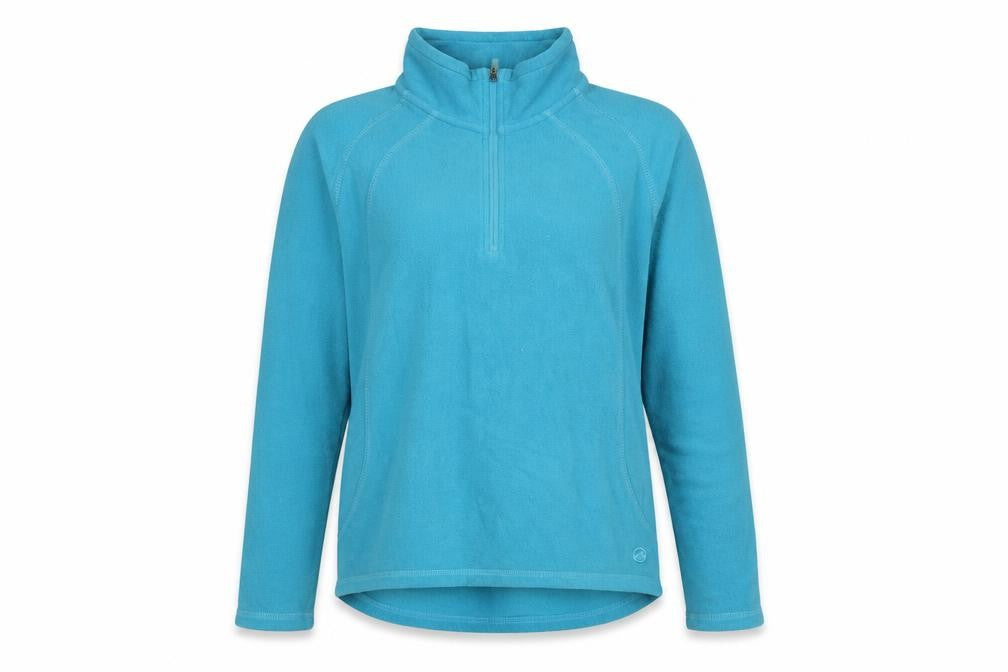 Peter Storm Women Blue UK 10 1/4 Zip Fleece Pullover Sweatshirt