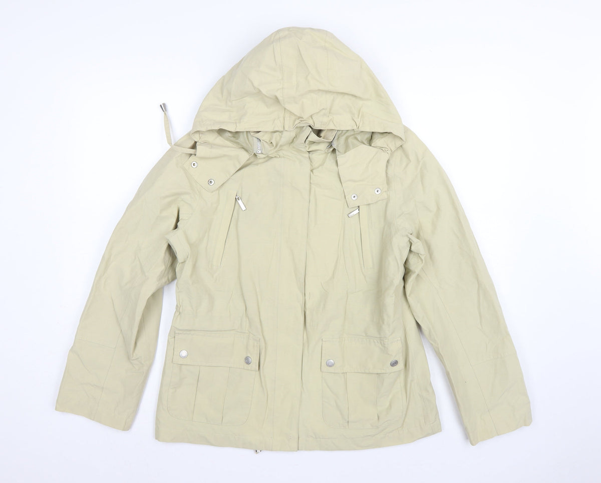 Maine Debenhams Women’s Ivory Size 12 Hooded Parka Jacket