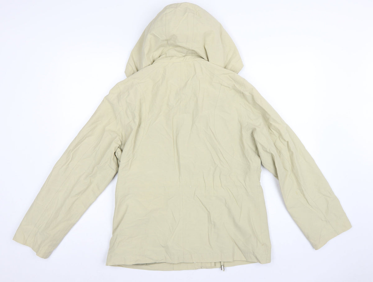 Maine Debenhams Women’s Ivory Size 12 Hooded Parka Jacket