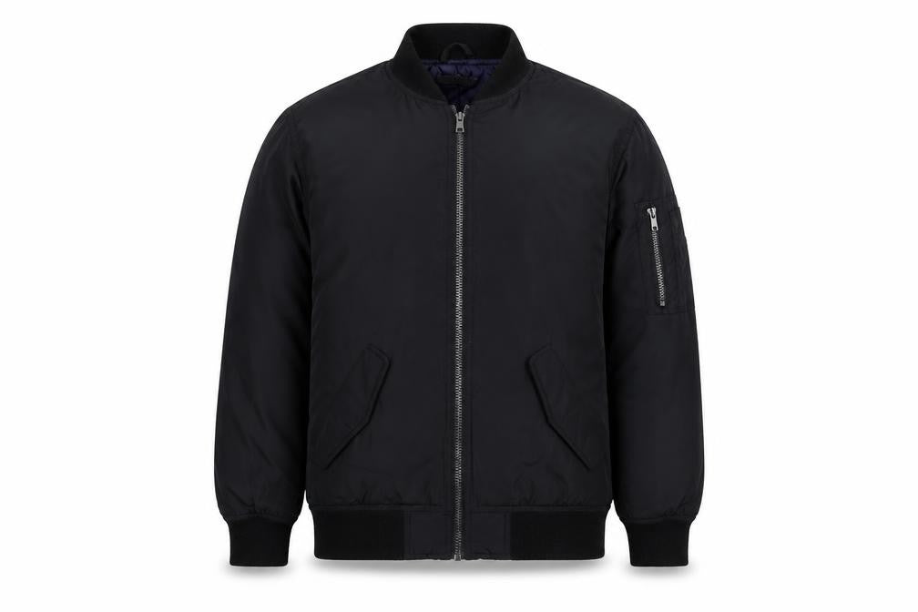 Bluezoo Boys Black Age 13 Bomber Jacket Padded Full Zip
