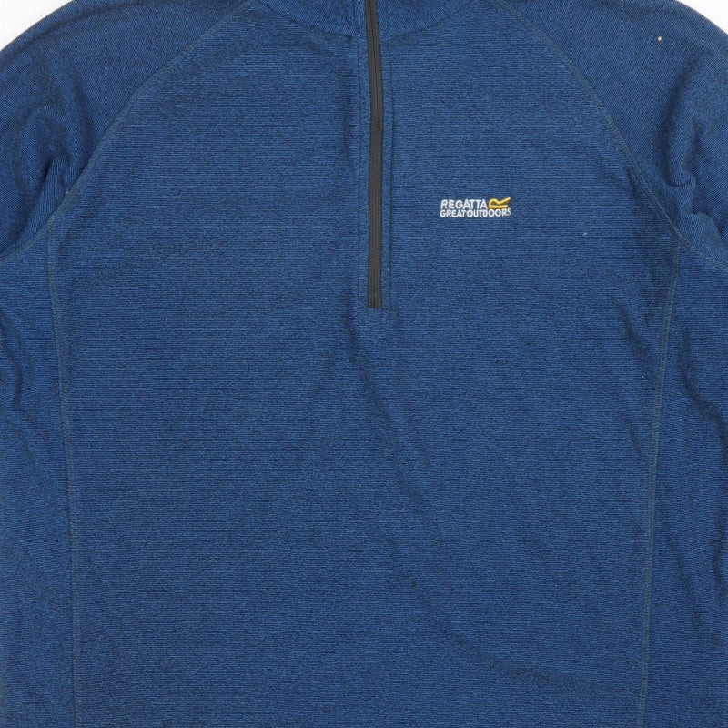 Additional view of Regatta Men’s Blue XL Half Zip High Neck Outdoor Fleece Sweatshirt