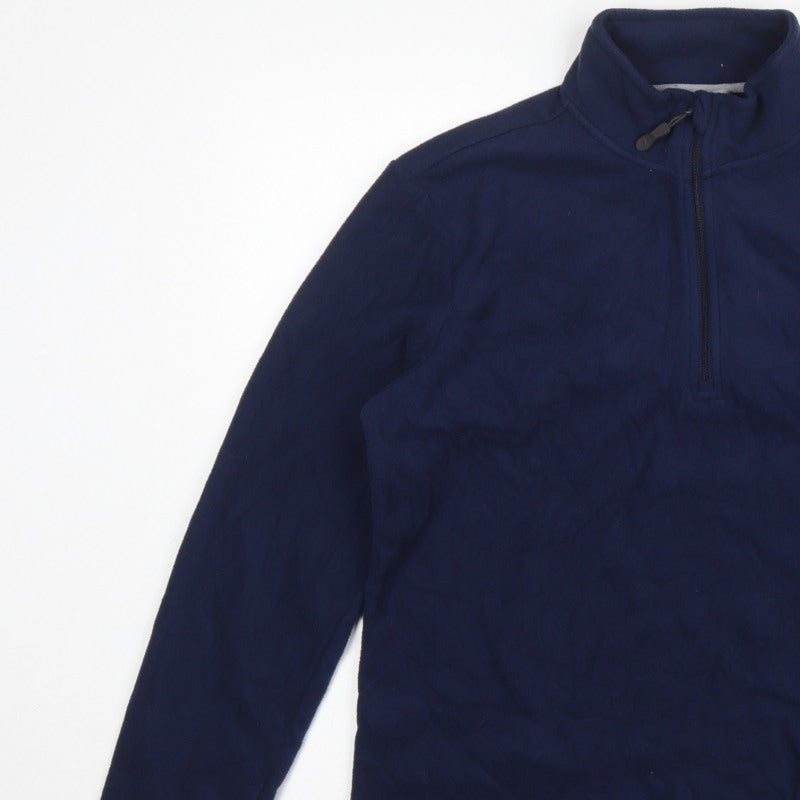 Peter Storm Women Blue UK 18 Pullover 1/4 Zip Fleece Sweatshirt