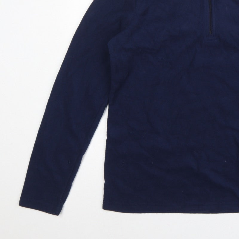 Peter Storm Women Blue UK 18 Pullover 1/4 Zip Fleece Sweatshirt