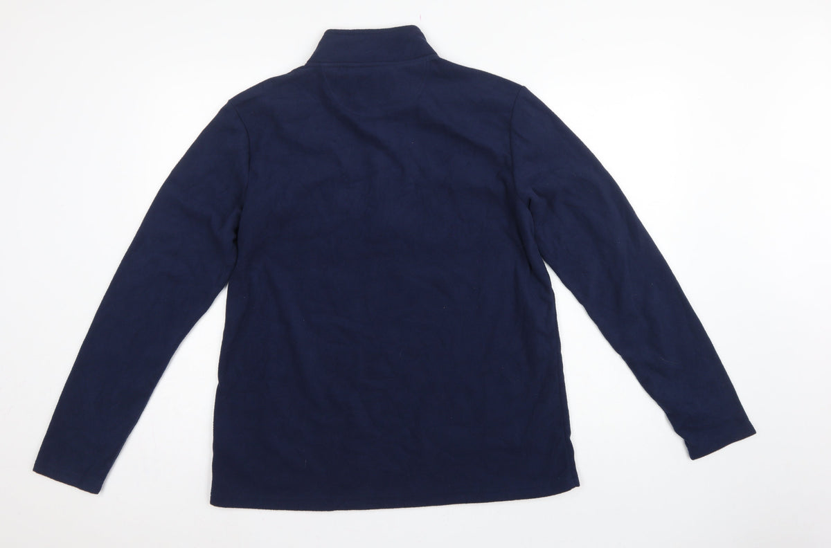 Peter Storm Women Blue UK 18 Pullover 1/4 Zip Fleece Sweatshirt