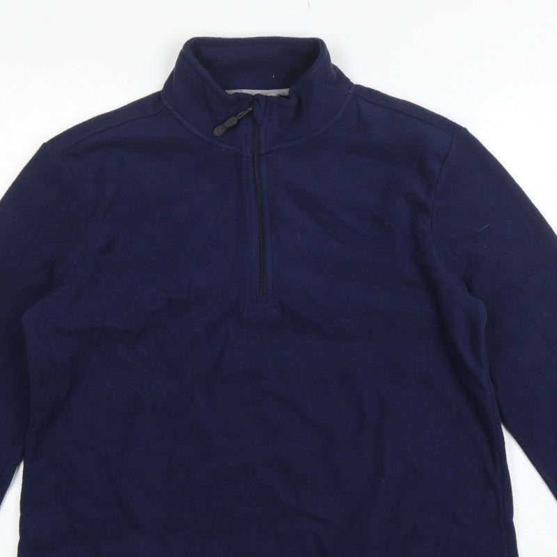Peter Storm Women Blue UK 18 Pullover 1/4 Zip Fleece Sweatshirt