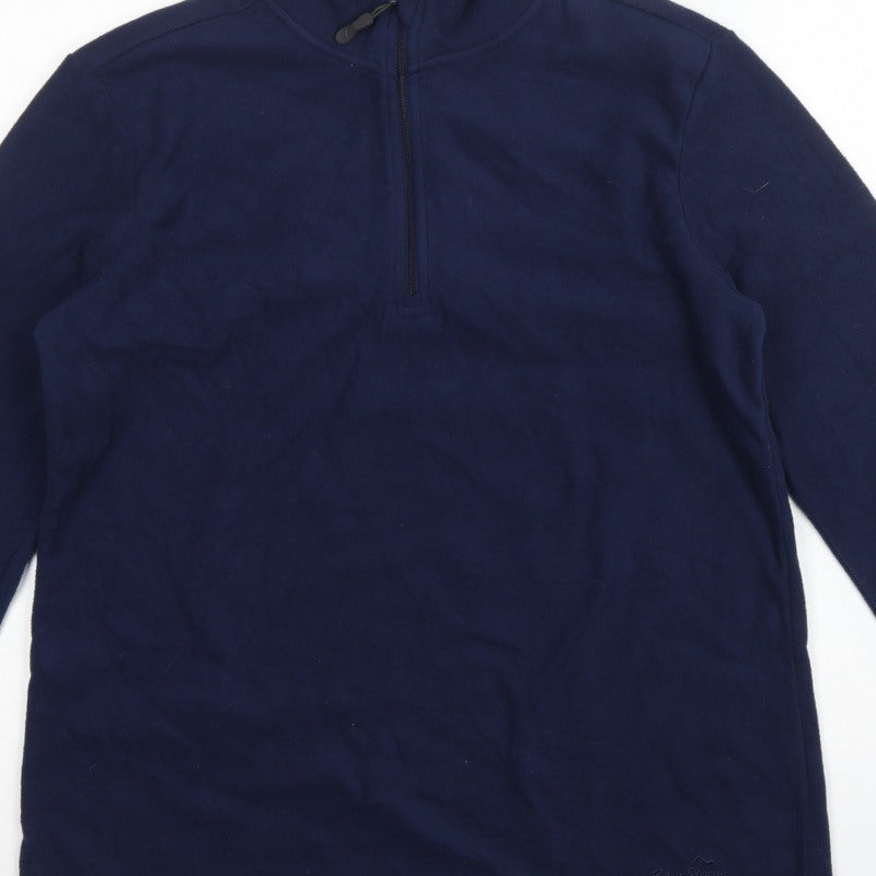 Peter Storm Women Blue UK 18 Pullover 1/4 Zip Fleece Sweatshirt