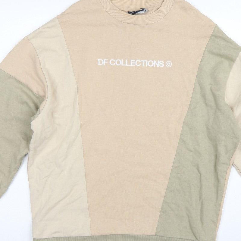 ASOS Design Men’s Multicoloured S Logo Colour Block Sweatshirt