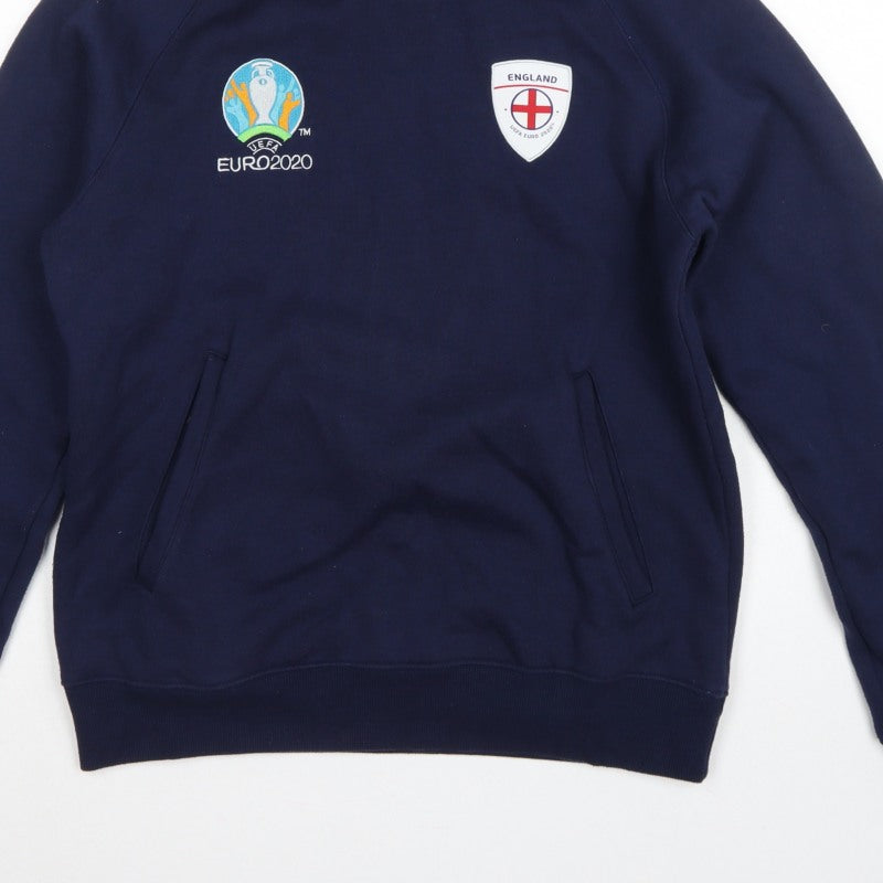 Additional view of UEFA Euro 2020 England Men's Blue M Pullover Hoodie Football
