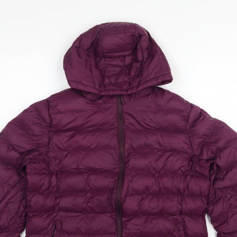 Mountain Warehouse Women's Purple UK 16 Hooded Puffer Jacket
