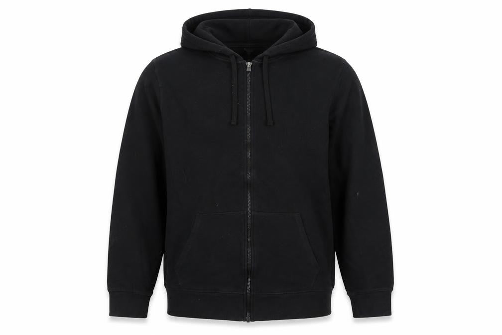 Reebok Men’s Black L Full Zip Hooded Fleece Hoodie Pockets