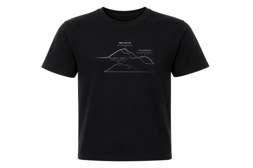 Mountain Warehouse Men Black XL Isocool Mountain Graphic T-Shirt