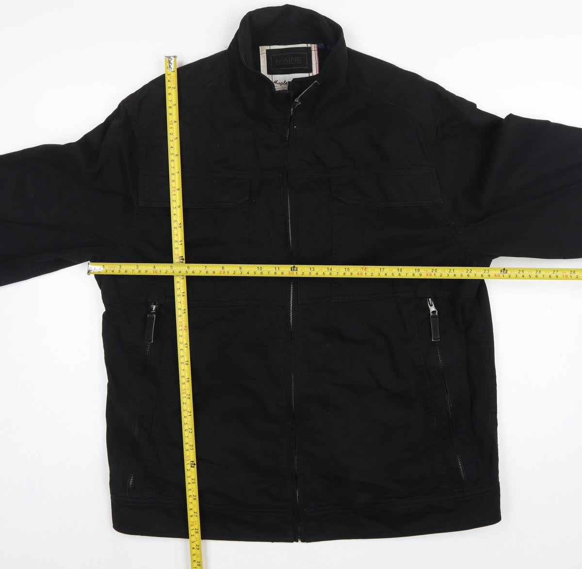 Maine New England Men’s Black XL Mappleton Full Zip Cotton Jacket