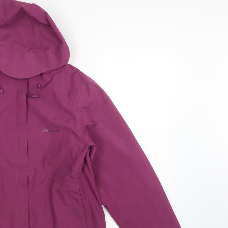 Ayacucho Women’s Purple M Yosemite Waterproof Hooded Rain Jacket