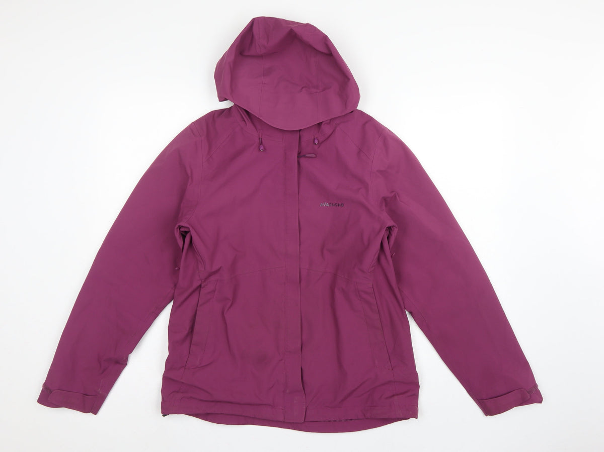Ayacucho Women’s Purple M Yosemite Waterproof Hooded Rain Jacket