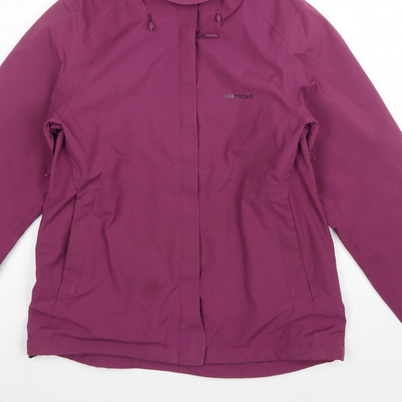Ayacucho Women’s Purple M Yosemite Waterproof Hooded Rain Jacket