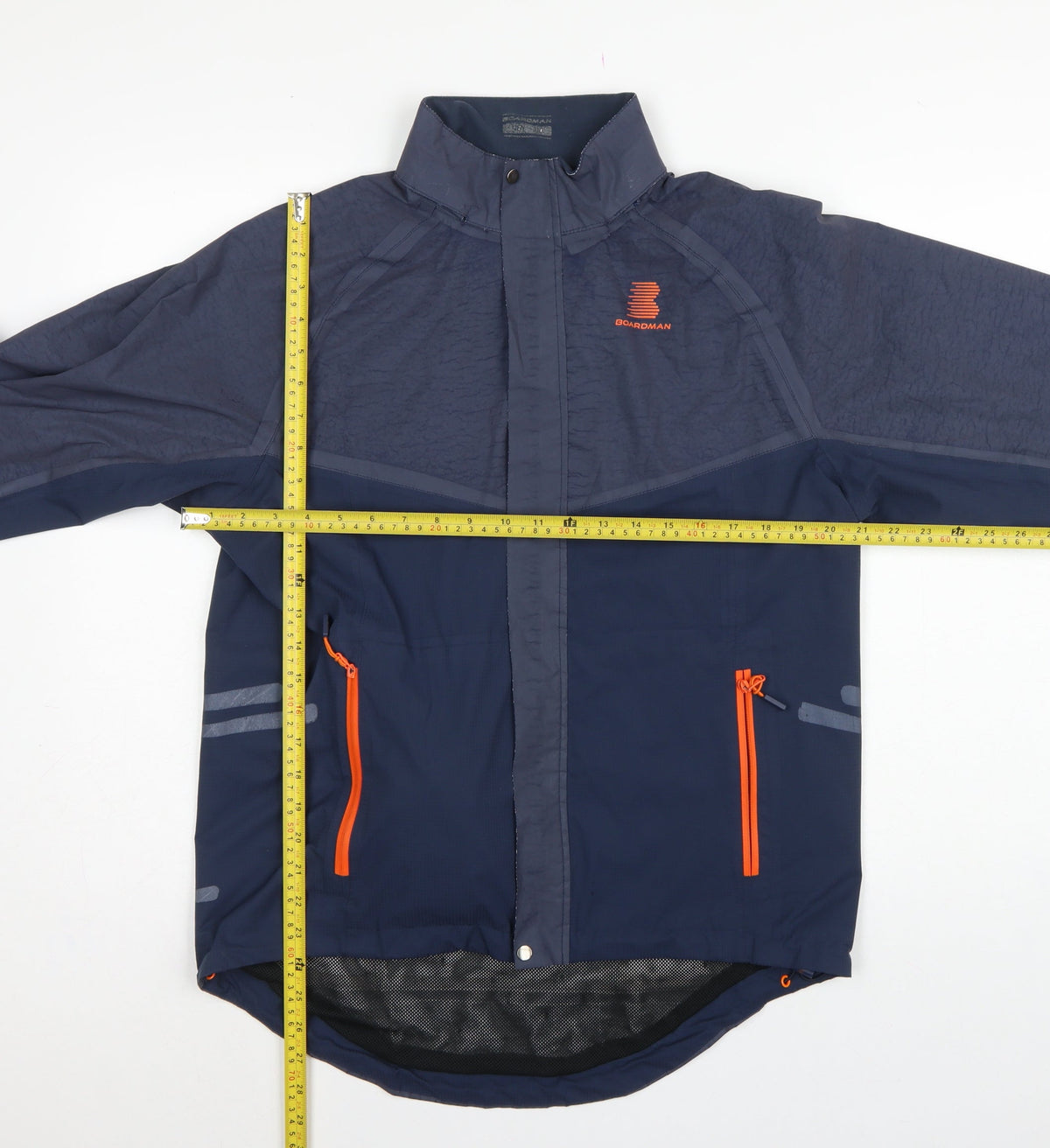 Boardman Men’s Navy M Windbreaker Cycling Jacket Reflective Full Zip
