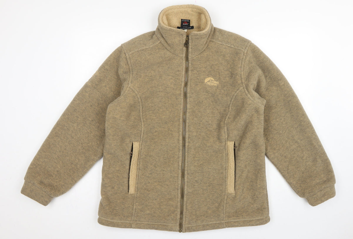 Lowe Alpine Women’s Beige S Polartec Fleece Full Zip Outdoor Jacket