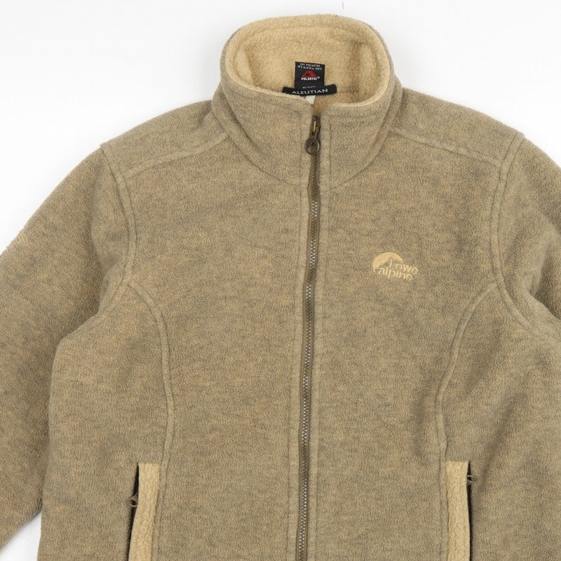 Lowe Alpine Women’s Beige S Polartec Fleece Full Zip Outdoor Jacket