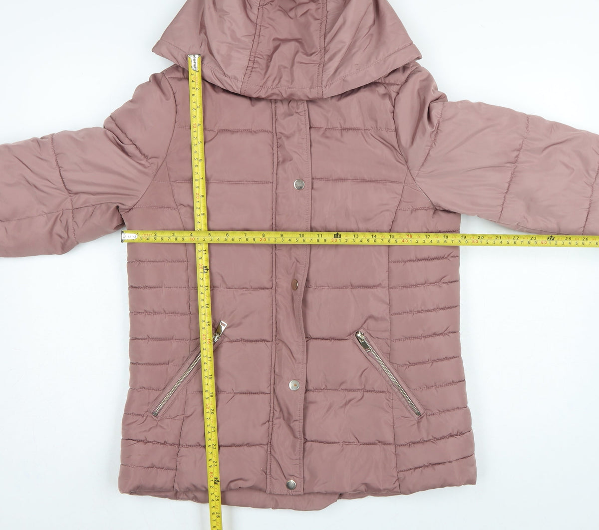 Dorothy Perkins Women Pink UK 12 Hooded Quilted Puffer Jacket
