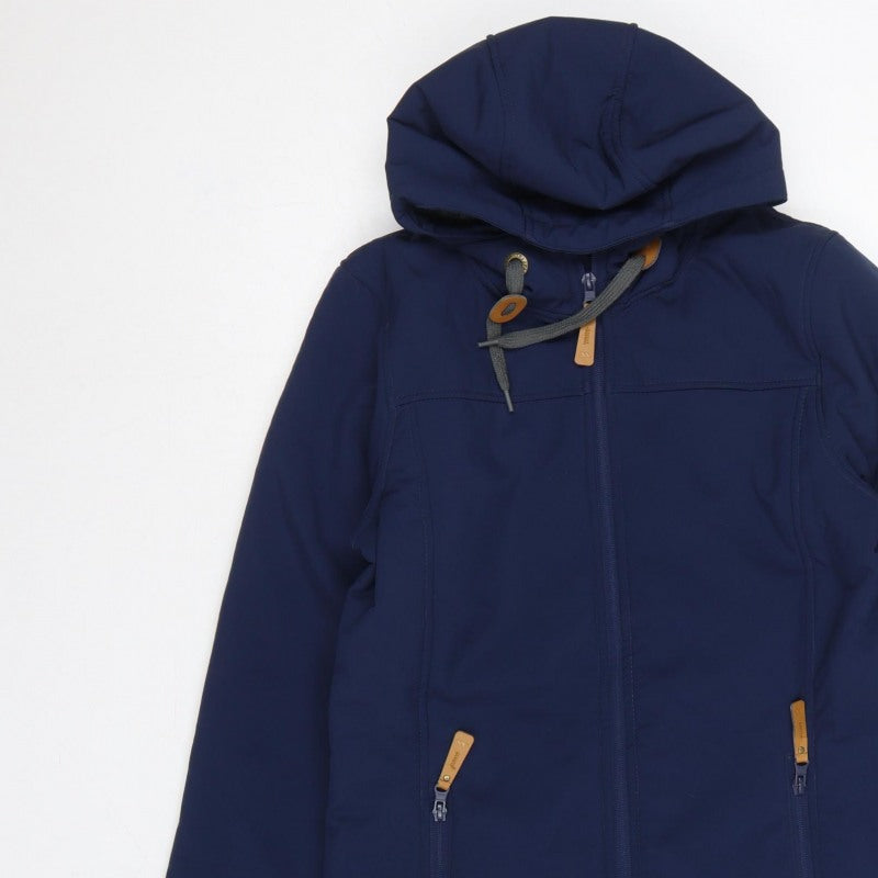Trespass Men’s Navy S Softshell Hooded Parka Waterproof Fleece Lined