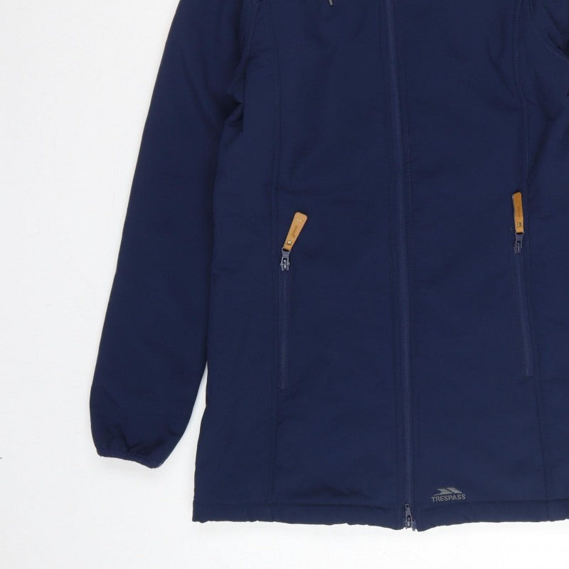 Trespass Men’s Navy S Softshell Hooded Parka Waterproof Fleece Lined