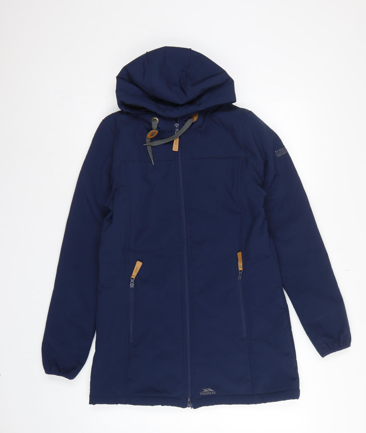 Trespass Men’s Navy S Softshell Hooded Parka Waterproof Fleece Lined