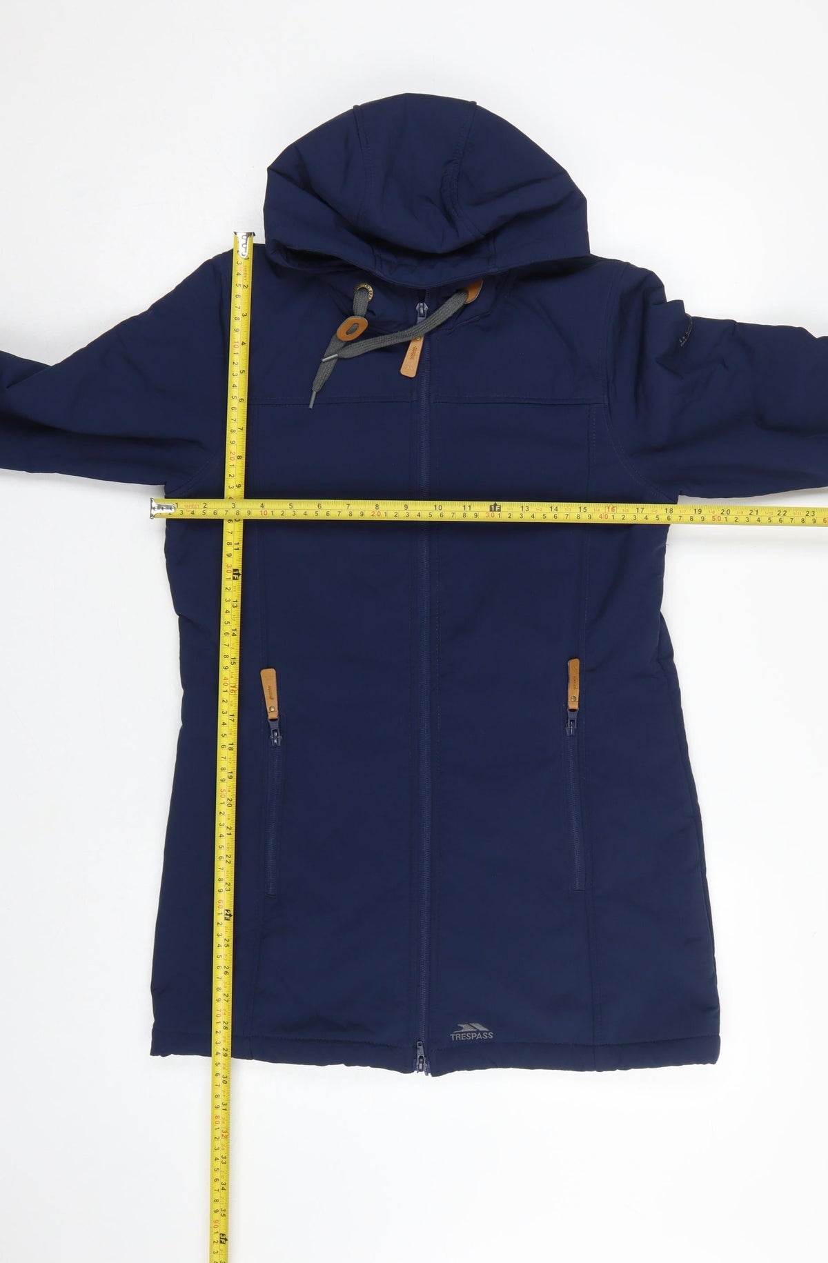 Trespass Men’s Navy S Softshell Hooded Parka Waterproof Fleece Lined
