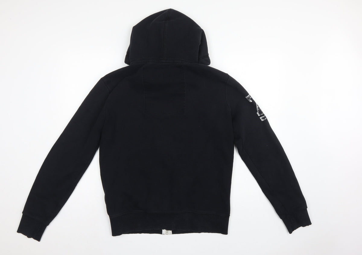 Superdry Men’s Black M Full Zip Track & Field Graphic Hoodie
