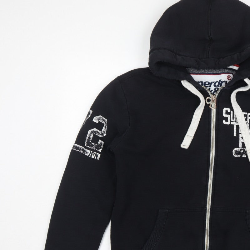 Superdry Men’s Black M Full Zip Track & Field Graphic Hoodie