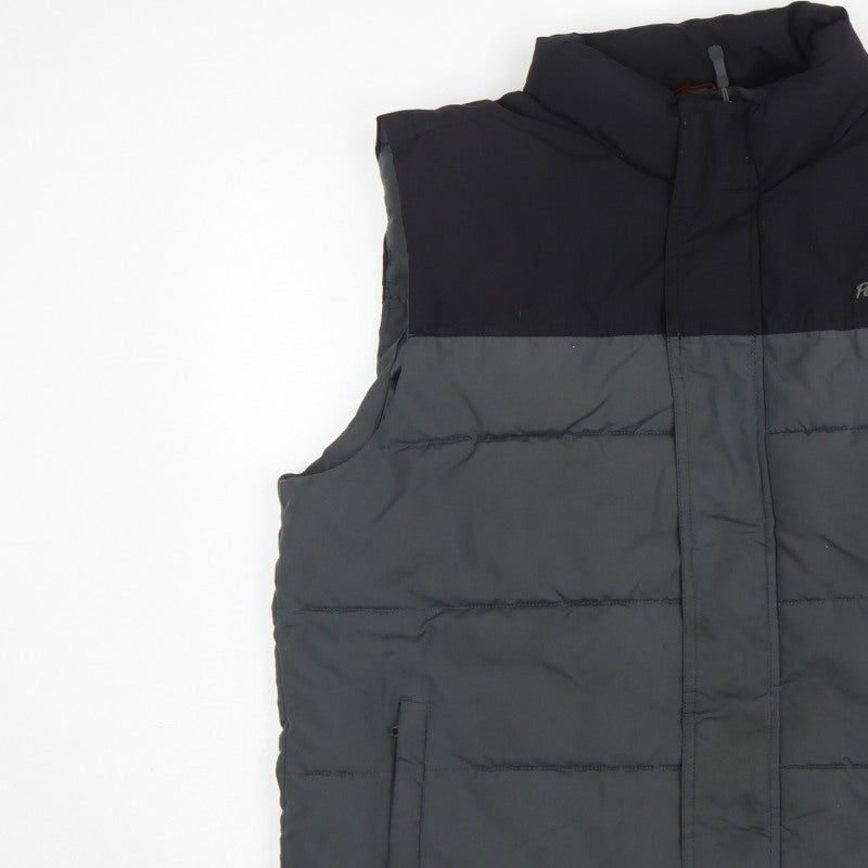 Peter Storm Men's Black Grey XL Puffer Bodywarmer Quilted Gilet