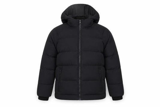 Next Boys Black 8 Years Hooded Puffer Jacket Full Zip Padded Winter Coat