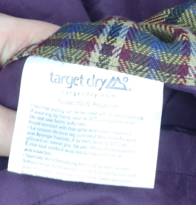 Target Dry Women’s Purple Size 16 Long Rain Coat Outdoor