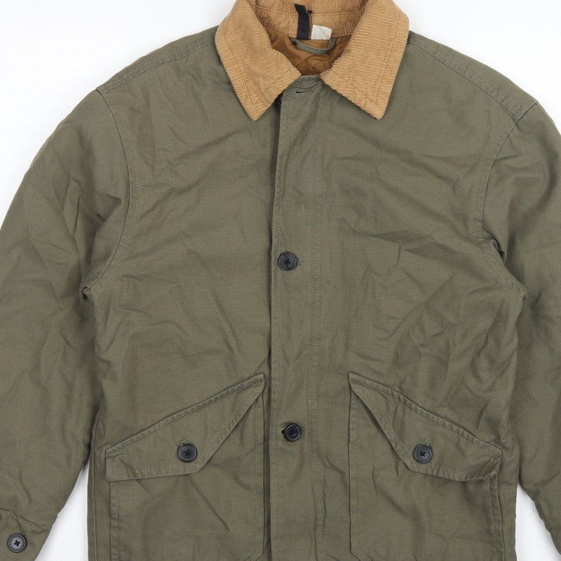 H&M Divided Women's Green XXS Military Padded Cotton Jacket