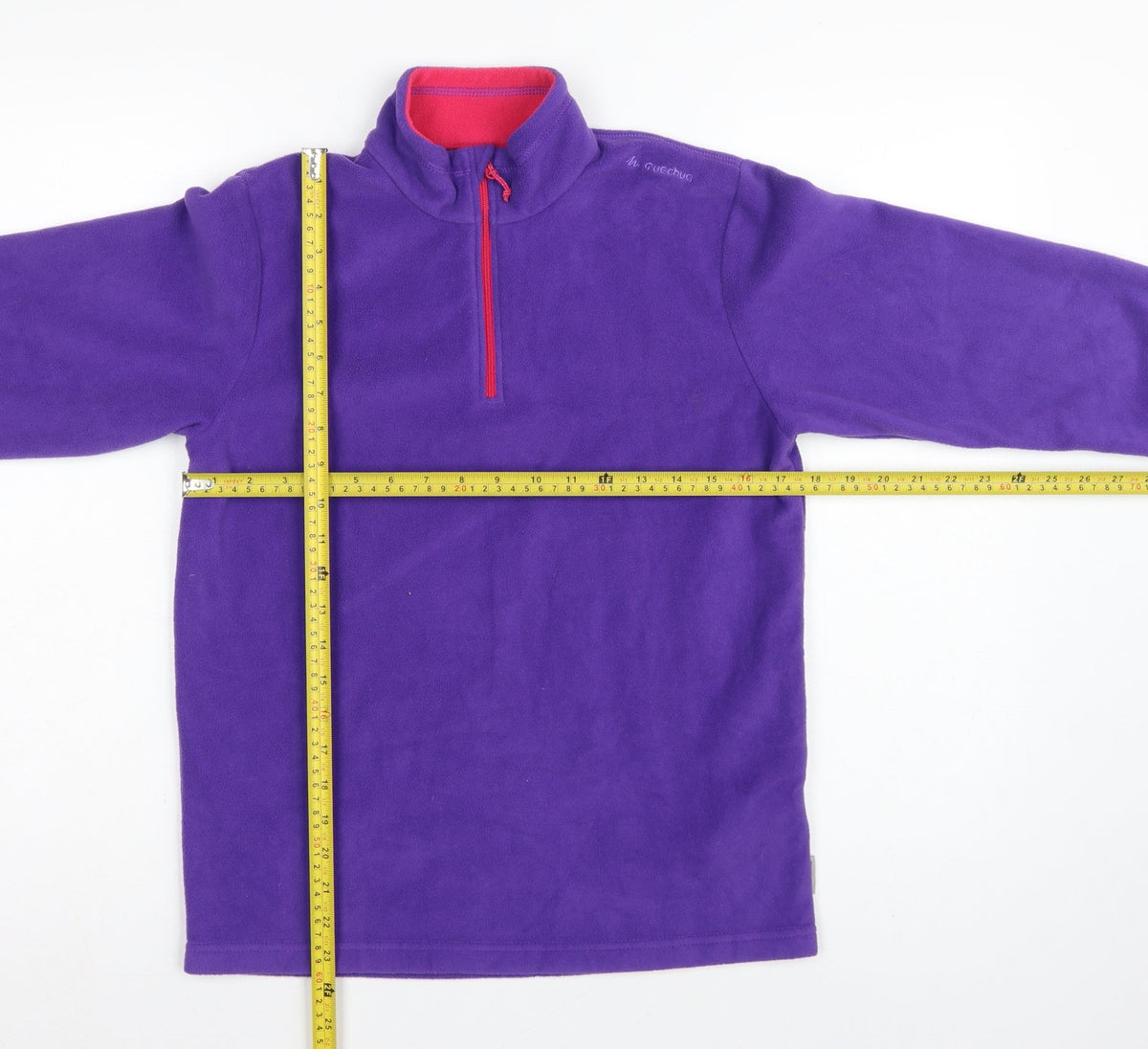 Quechua Girls Purple 14 Years Fleece 1/4 Zip Pullover Sweatshirt