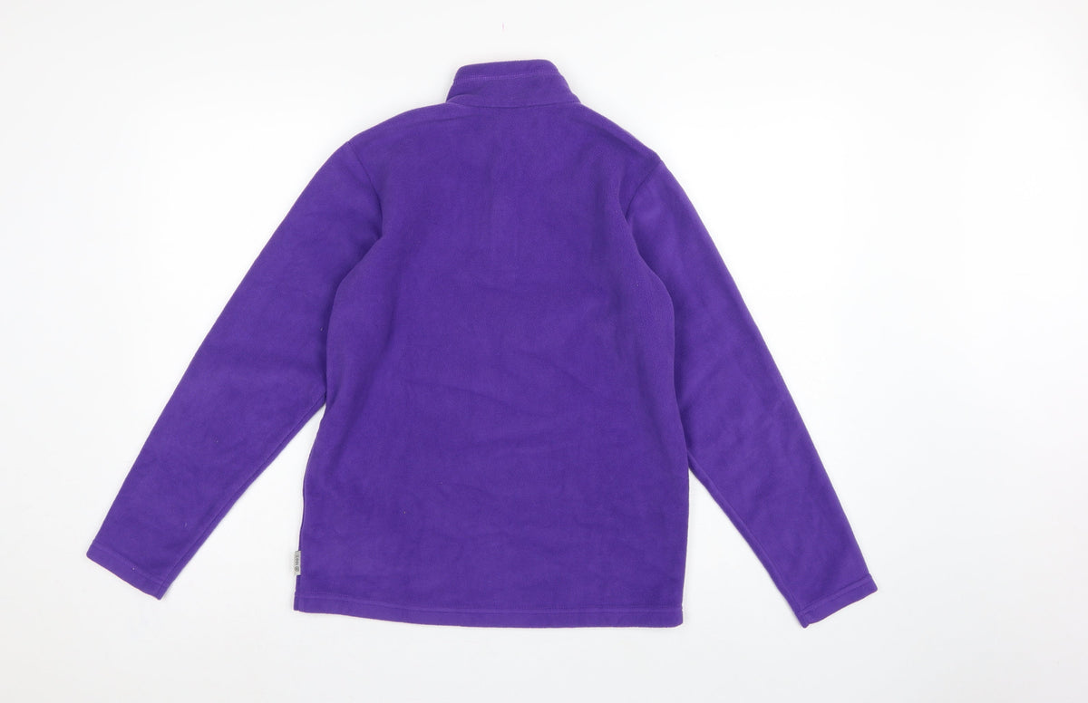 Quechua Girls Purple 14 Years Fleece 1/4 Zip Pullover Sweatshirt