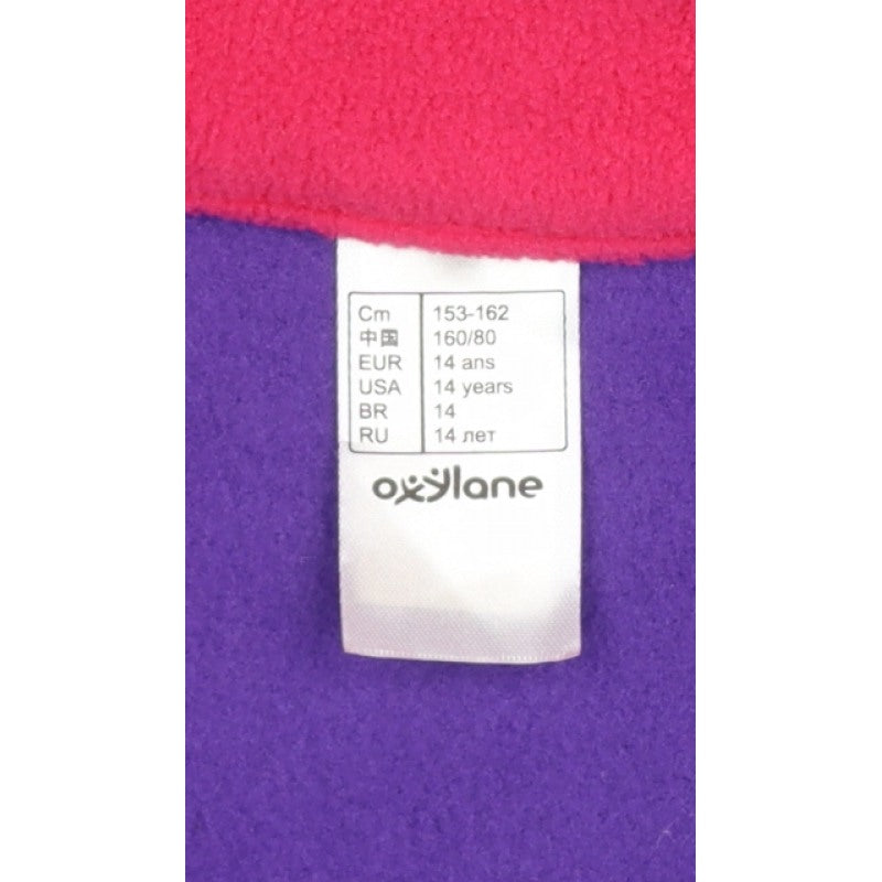 Quechua Girls Purple 14 Years Fleece 1/4 Zip Pullover Sweatshirt