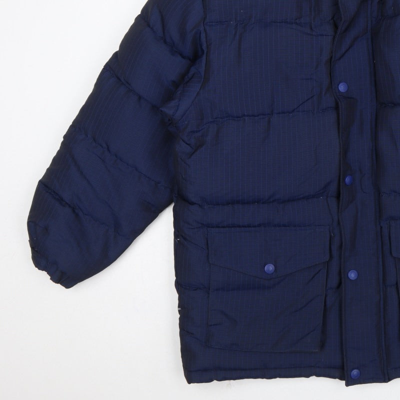 Atlantic Sport Men's Blue Small Puffer Jacket Quilted Down Insulated