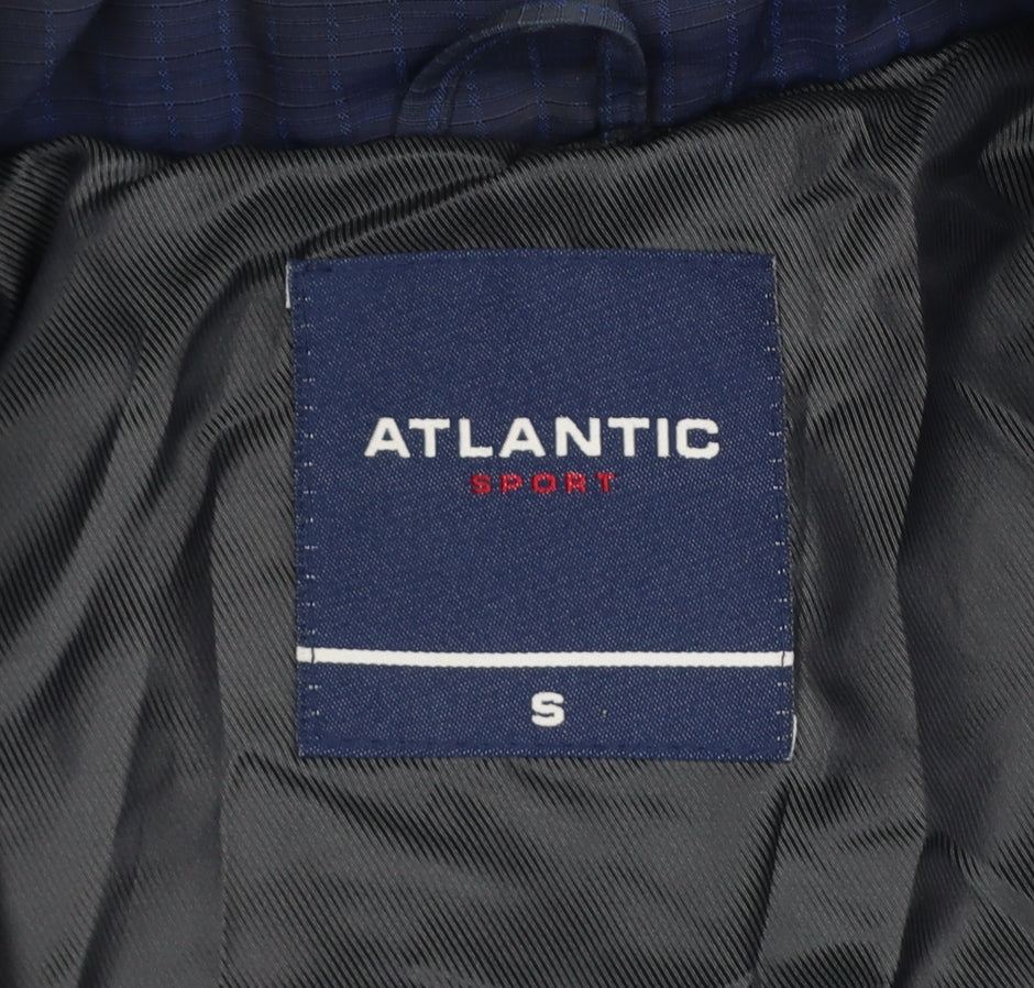 Atlantic Sport Men's Blue Small Puffer Jacket Quilted Down Insulated