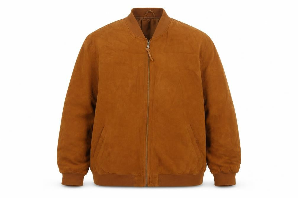 Next Men's Brown 4XL Bomber Jacket Quilted Lined Full Zip