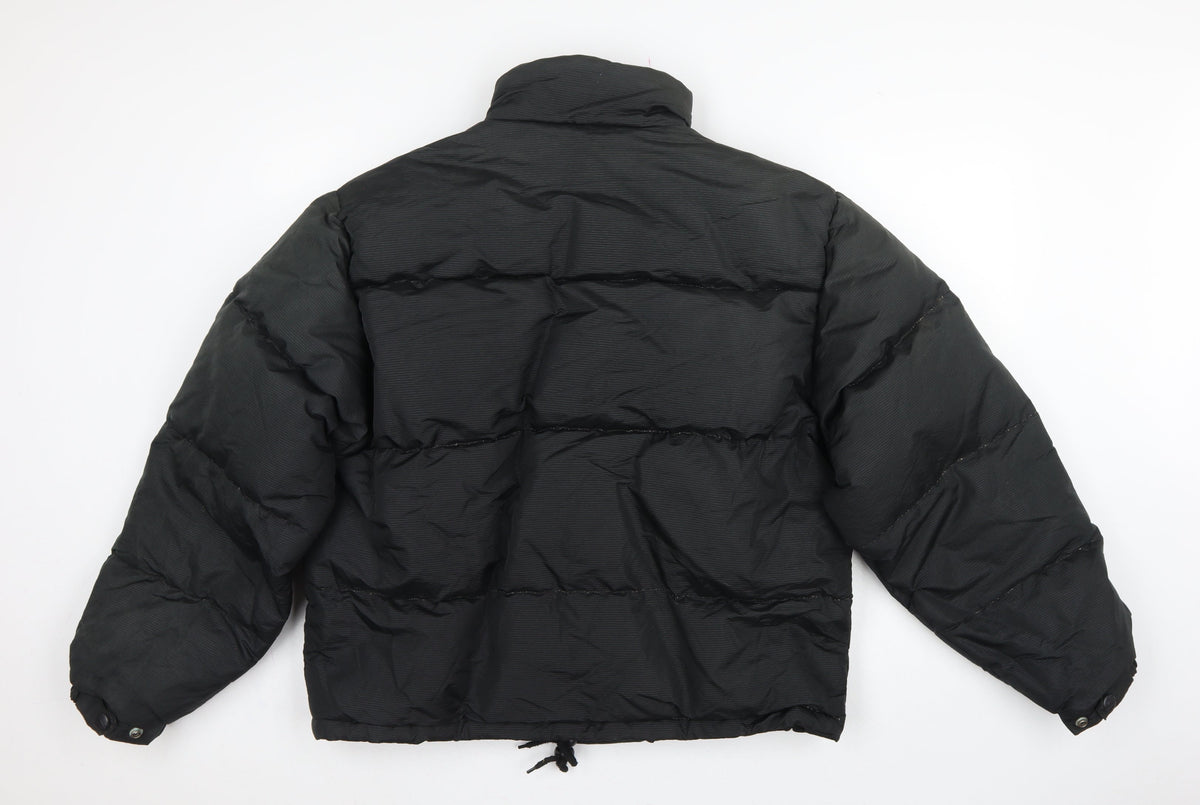 Sonneti Teens Black M Down Puffer Jacket Full Zip Logo
