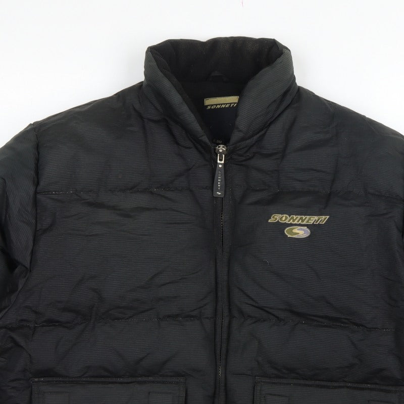 Sonneti Teens Black M Down Puffer Jacket Full Zip Logo