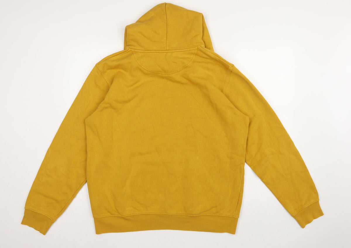 Stanley/Stella Men Yellow M Pullover Hoodie Retro Car Graphic