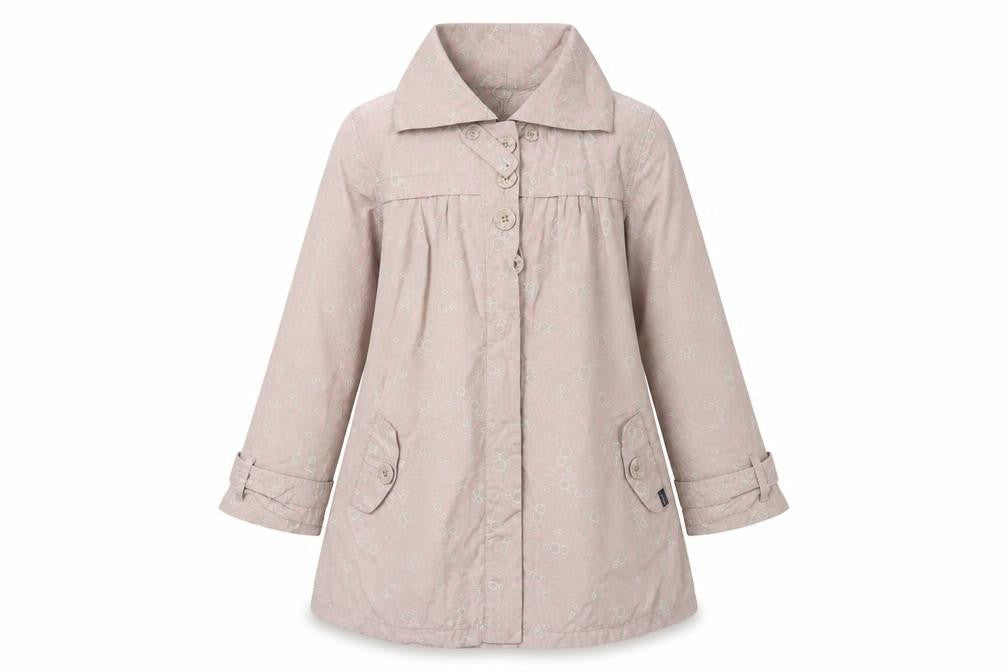 Hooch Teens Pink Size 14 Hooded Long Rain Coat Geometric